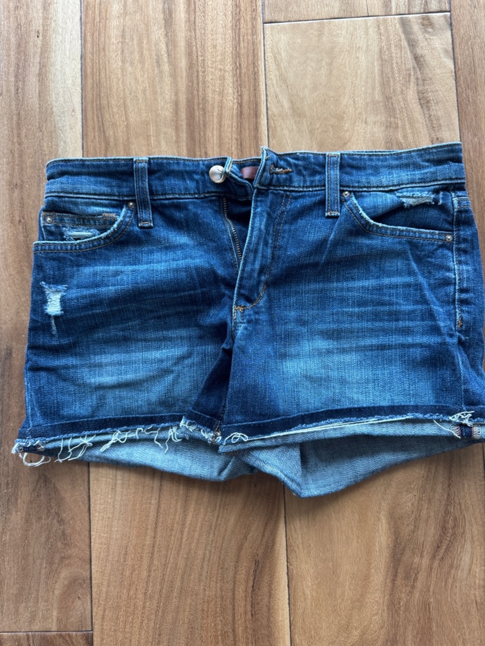 Joe's Jeans Indigo Distressed Denim Cutoff Shorts